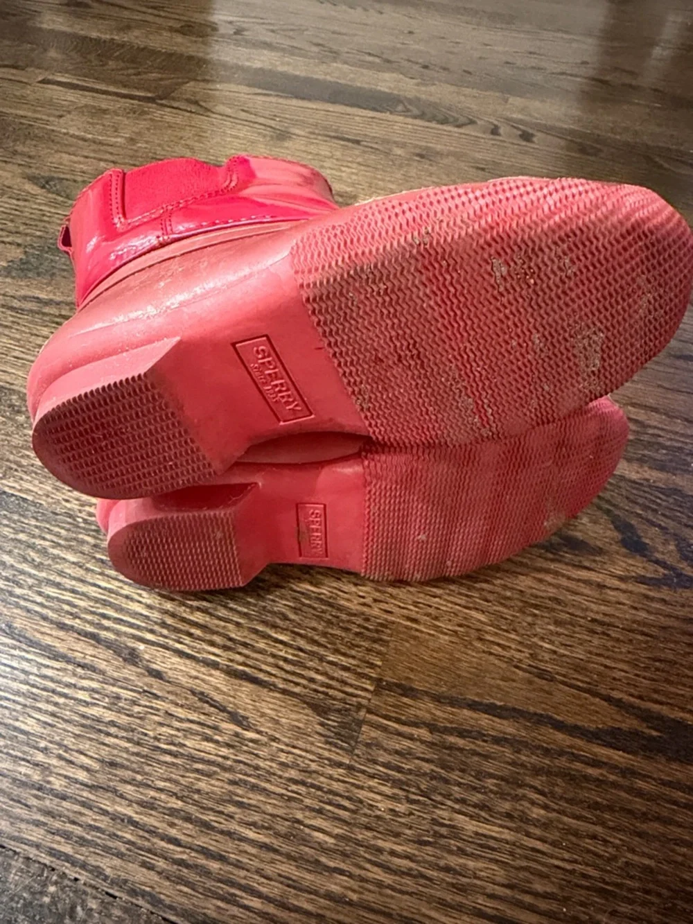 Sperry Red Waterproof Duck Boots - Kids size 12